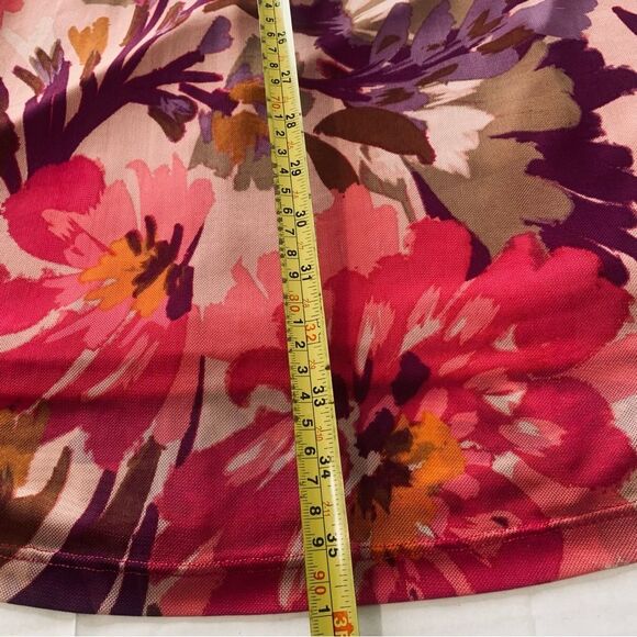 Floral Print Off the Shoulder MIDI Dress Sz L High waist Babydoll Style Coquette - Picture 12 of 12